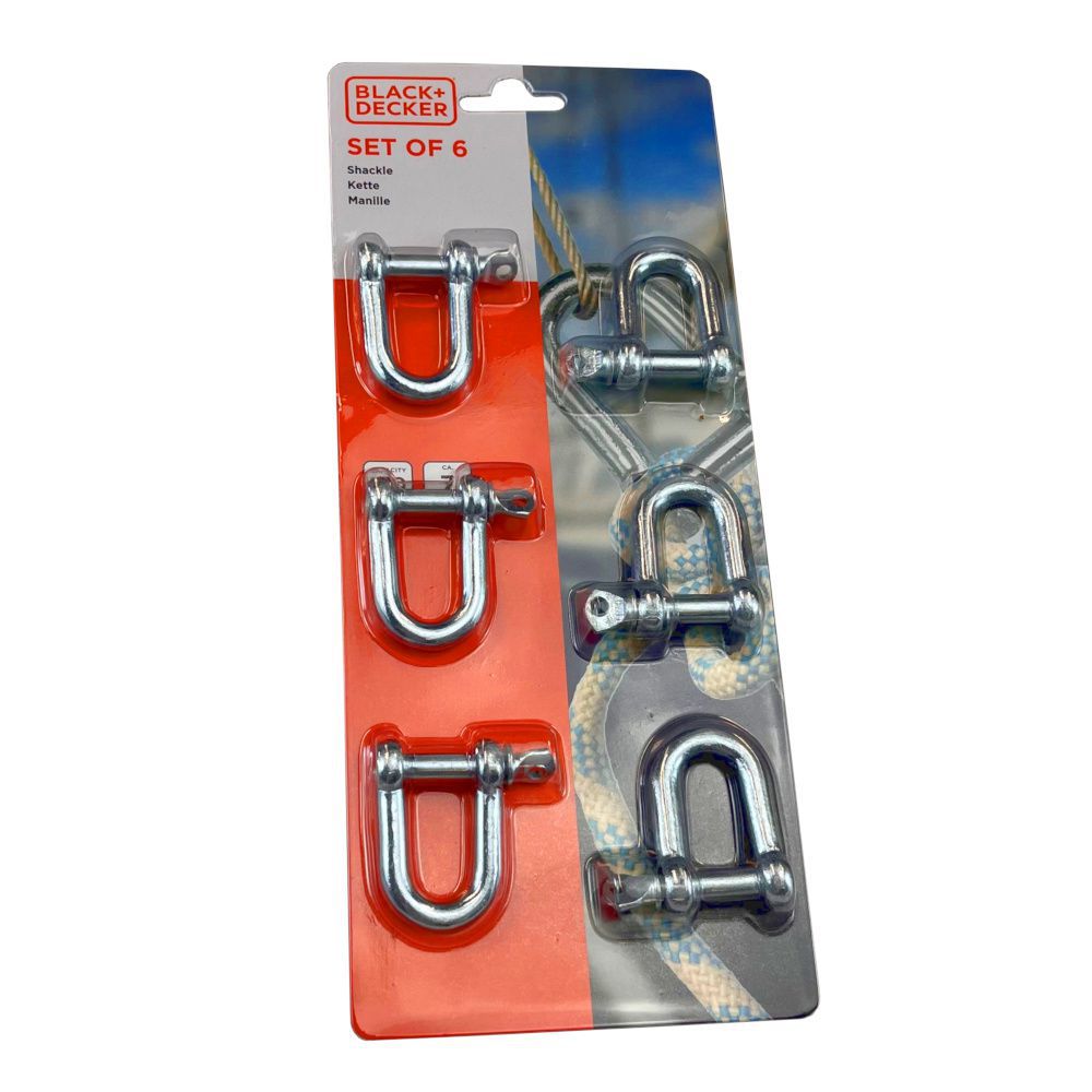 Black and Decker U-Bolt Fastener Set – 6 Pieces