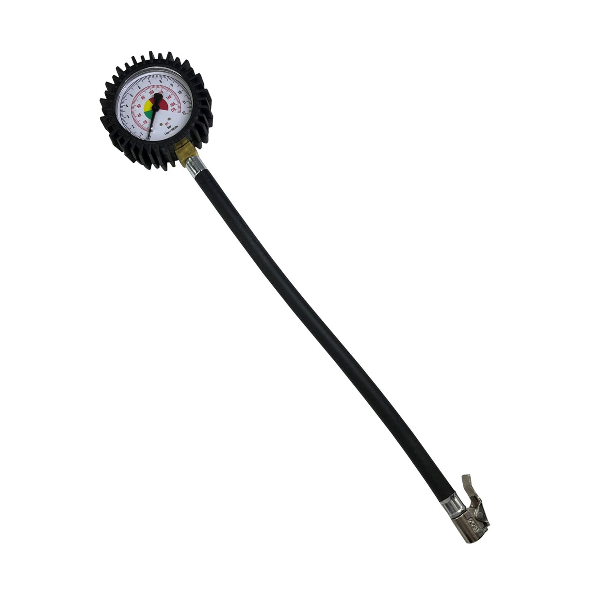Tire Pressure Gauge with Hose, Up to 12 Bar
