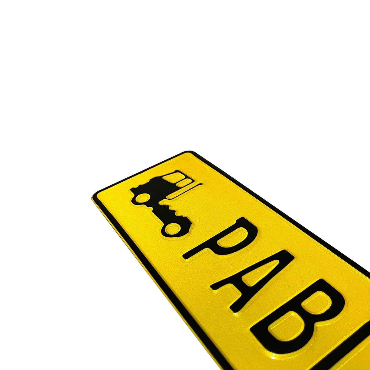 Custom Embossed Nameplate