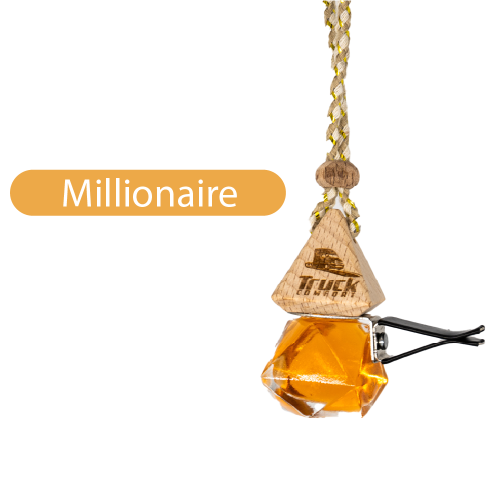 Luxuriöser Auto-Parfümduft im Glasflakon mit Holzverschluss