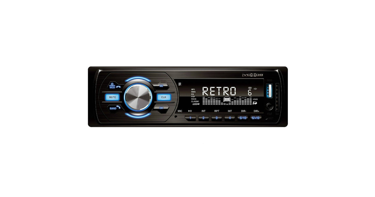 Car Radio and MP3/WMA Player (BT, FM RDS, USB, SD, AUX)