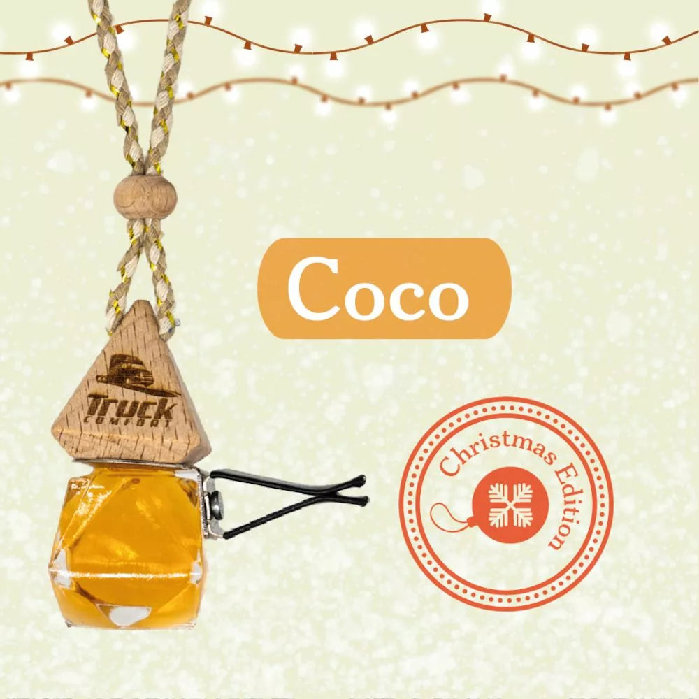 Luxuriöser Auto-Parfümduft im Glasflakon mit Holzverschluss