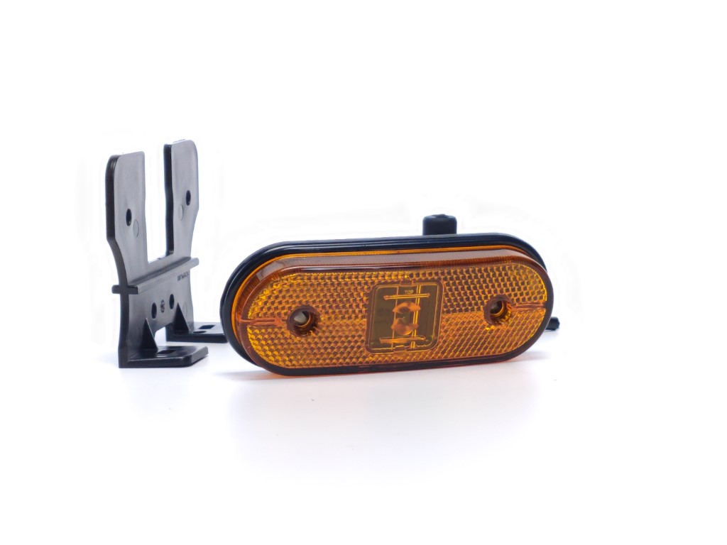 Aspöck Unipoint LED Position Lamp with Amber Bracket for Schmitz