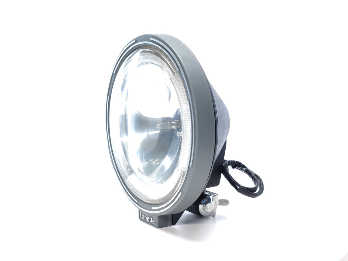 Round High Beam Headlight with White LED Position Light
