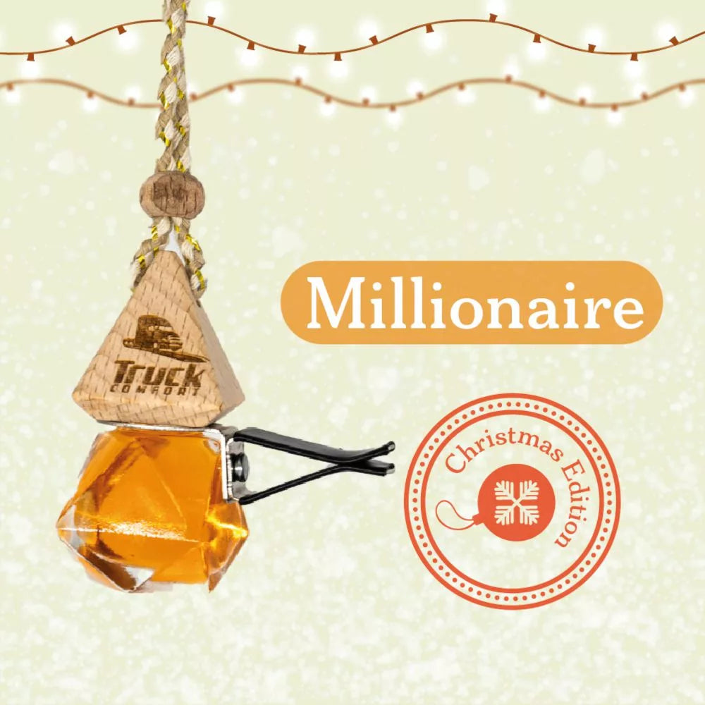 Luxuriöser Auto-Parfümduft im Glasflakon mit Holzverschluss