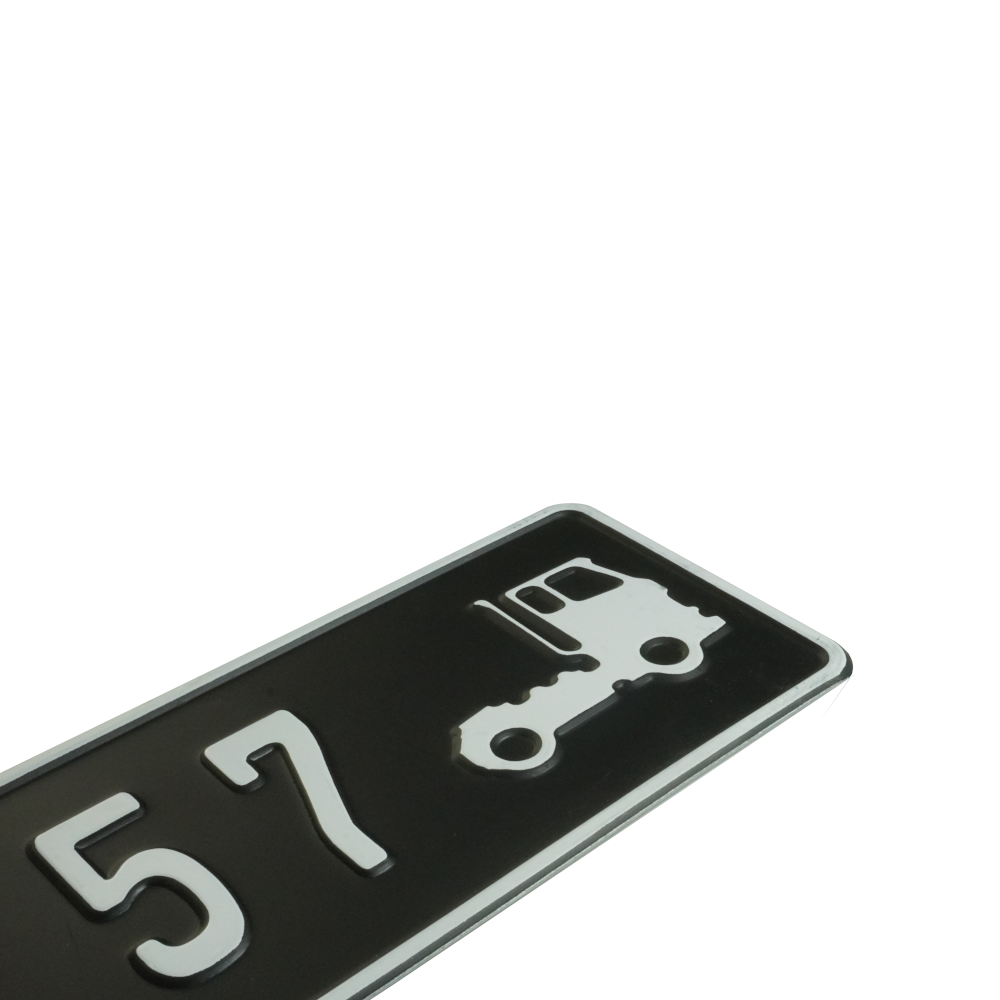 Custom Embossed Nameplate