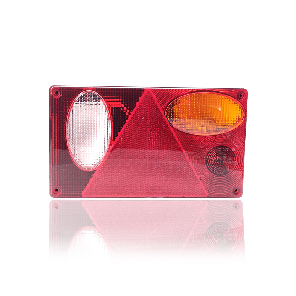 Rectangular Trailer Lamp with Triangle Reflector