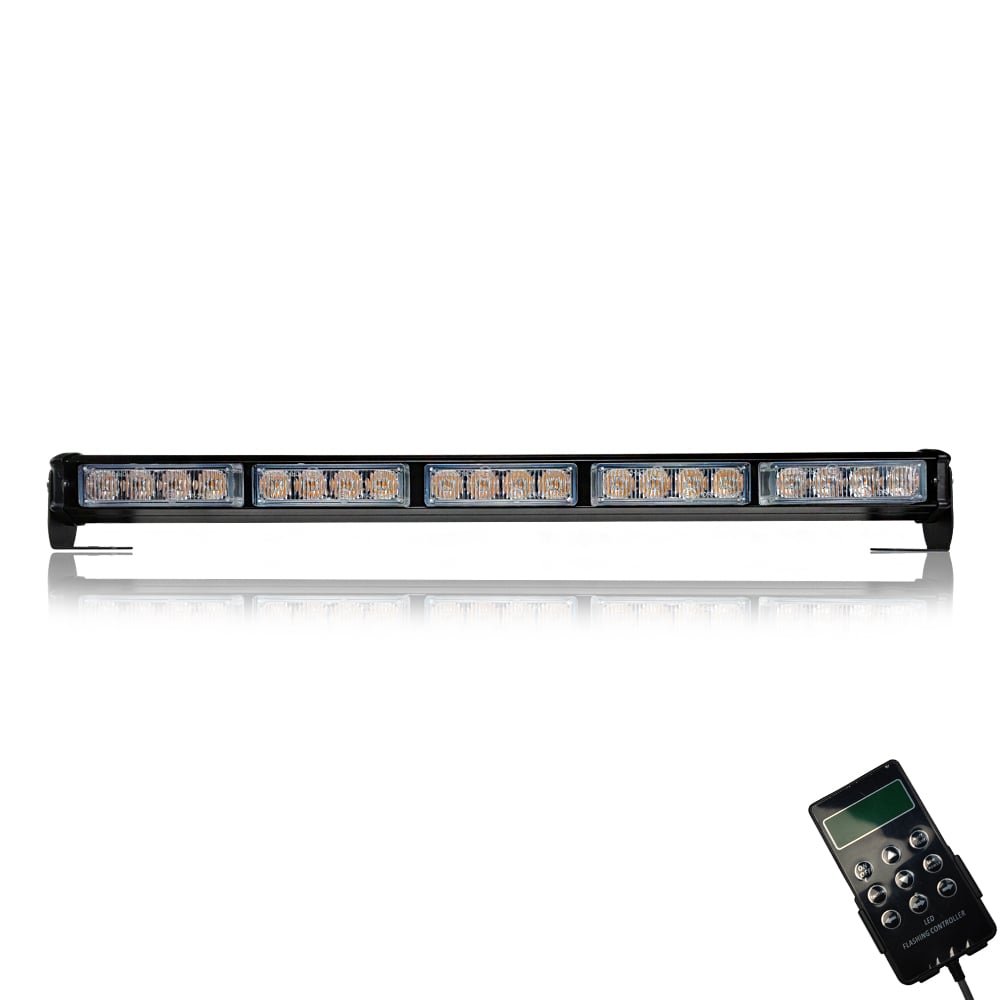 Yellow LED Flashing Light Bar with Controller