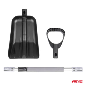 Telescopic Snow Shovel with Aluminum Handle, 103–131cm