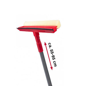 2-in-1 Telescopic Window Squeegee with Sponge, 55–95 cm