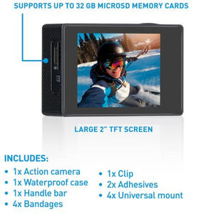 Waterproof Action Camera – HD Quality, Up to 30m