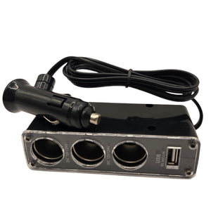 Car Cigarette Lighter Splitter with 3 Sockets