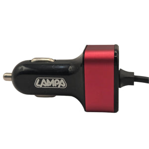Car Charger with Micro USB, iPhone & Dual USB Ports