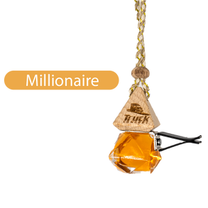 Luxuriöser Auto-Parfümduft im Glasflakon mit Holzverschluss