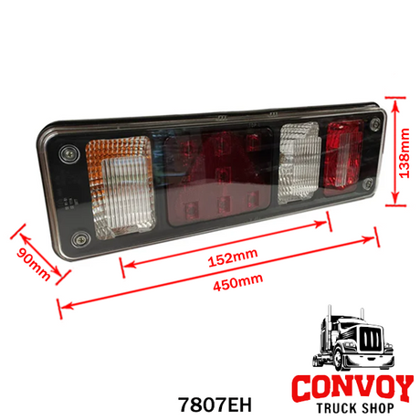 7-Chamber LED Rear Lamp with Triangular Reflector for Krone