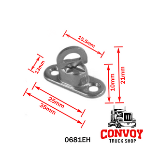 Swivel Tarp Buckle with Rotating Eyelet