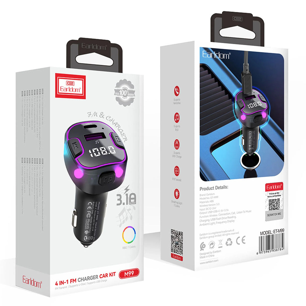 FM Transmitter and Car Charger