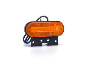LED Position and Indicator Lamp with Rounded Amber Bracket