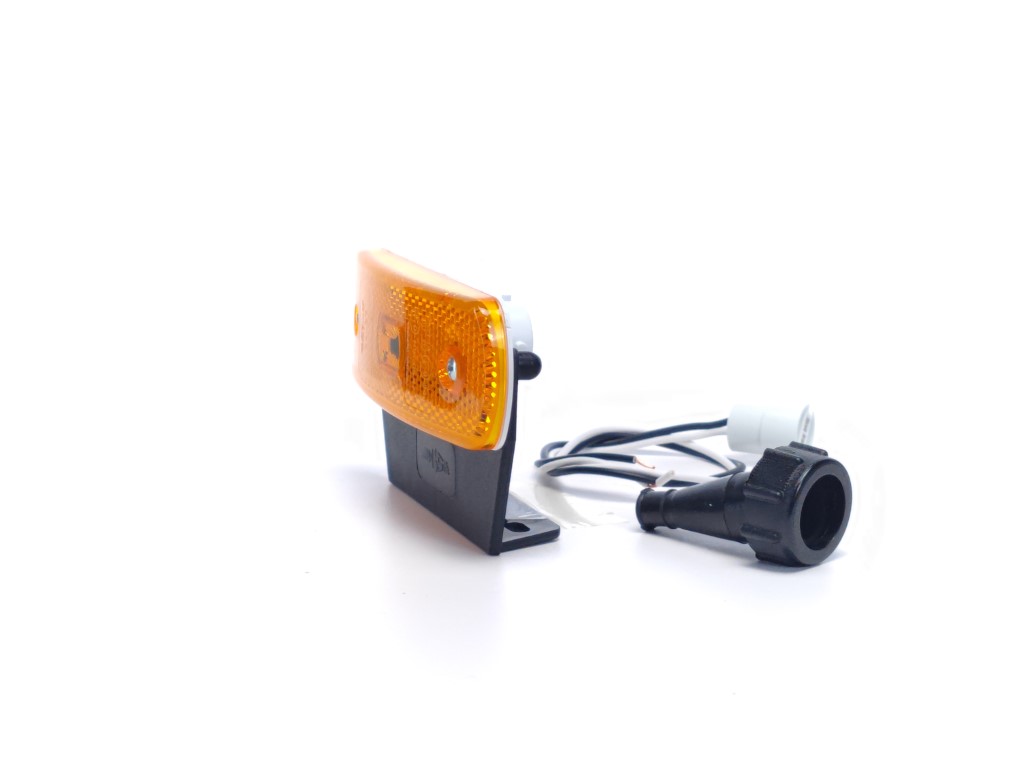 LED Position Lamp with Rounded Holder - Amber