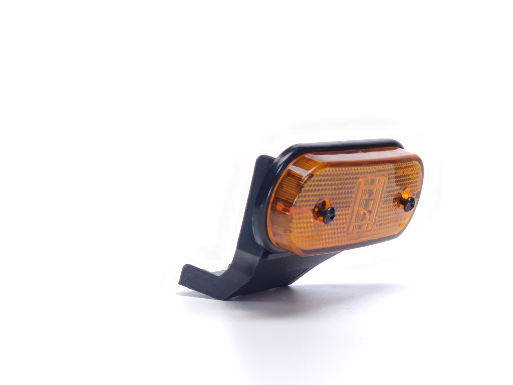 Aspöck Unipoint LED Position Lamp Amber with 45° Bracket