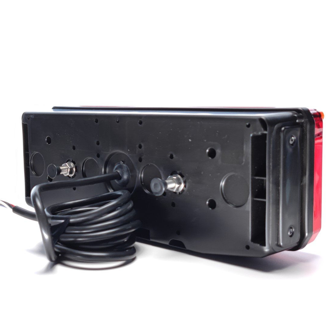 7-Function Rear Lamp with Triangular Reflector and LED Marker Light