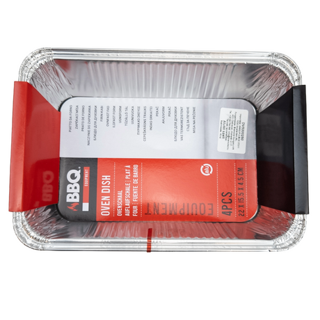 Aluminum Grill Tray Set for BBQ, 4-Pack