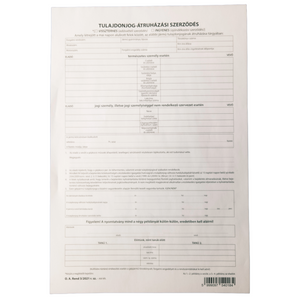 Vehicle Sale and Purchase Agreement Form – 4 Copies