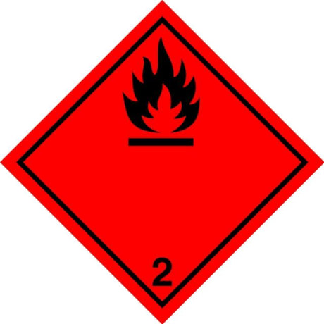 ADR Numbered Hazard Label Sticker