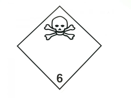 ADR Numbered Hazard Label Sticker