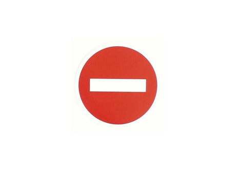 No Entry Sticker
