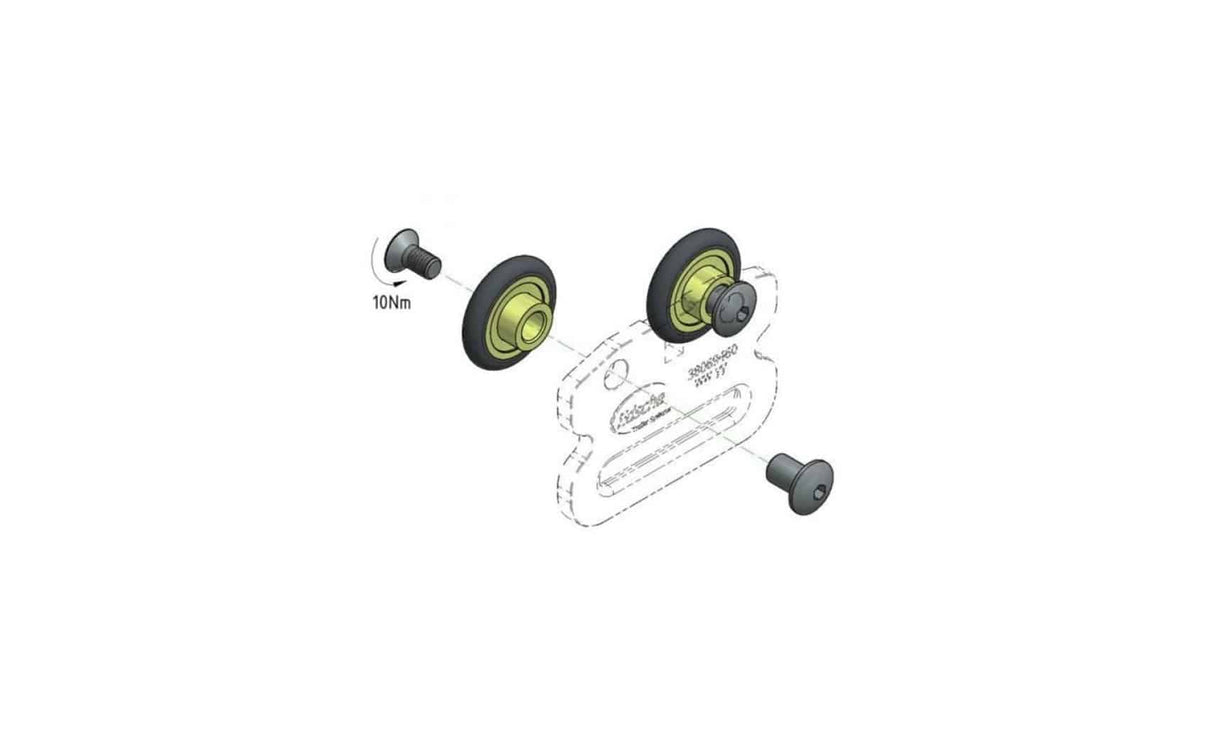 Tarpaulin Roller Wheel 31.5mm