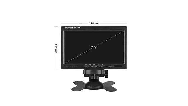 7" Monitor for Reversing Camera – 12/24V