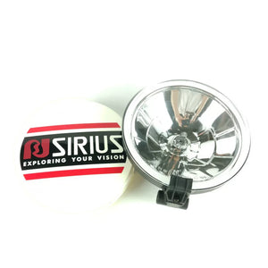 Farol de longo alcance redondo branco com lâmpada 12V H3 – 150mm