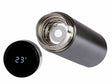 Thermoflasche mit Digitalanzeige – 0,5 l, schwarz