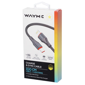 USB Data & Charging Cable 100 cm, USB-C to Lightning, up to 30W