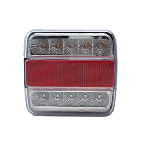 LED Trailer Light with 4 Functions, Prism, 12V/24V