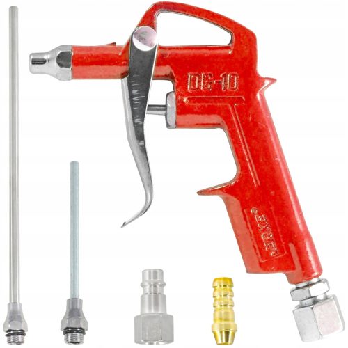 Air Blow Gun 1/4", with 3 Nozzles