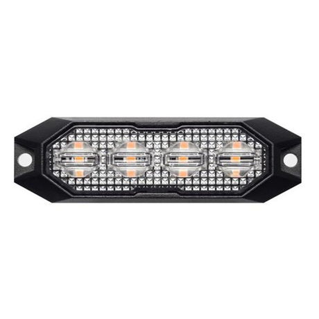 Amber Strobe Light Mini 4LED, 15 Modes – Auxiliary Warning Lamp