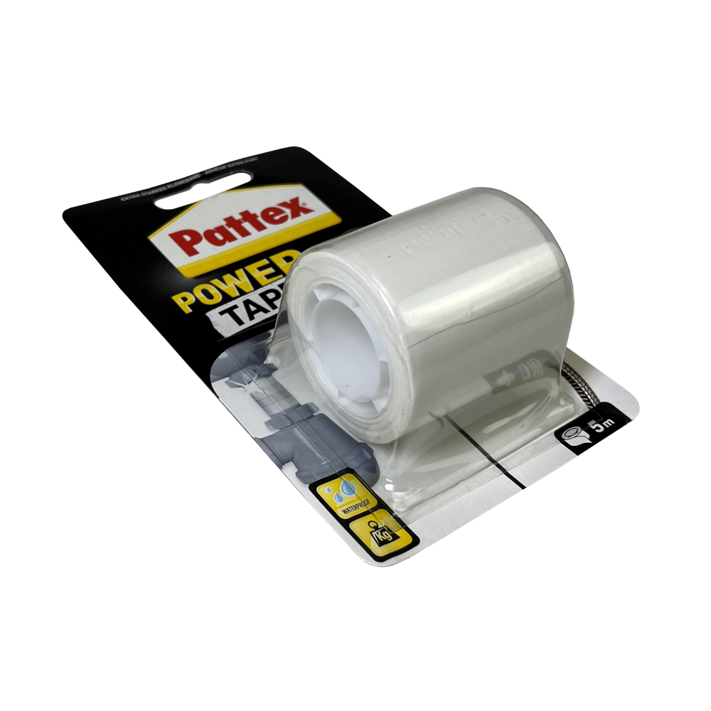 Fita Adesiva Impermeável Pattex Power Tape Branca 5m