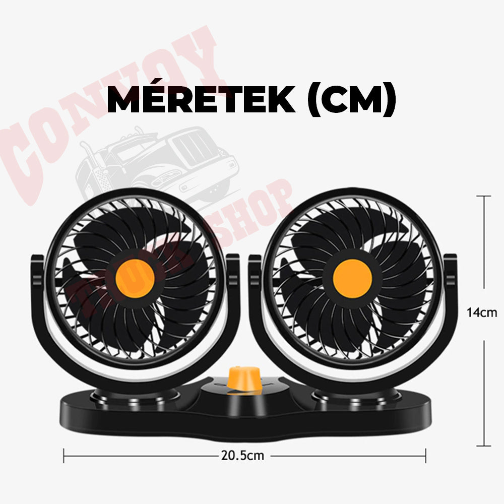Dual Car Fan 18W