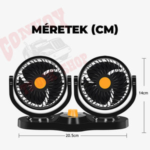 Dual Car Fan 18W