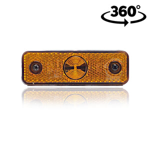 Flatpoint Aspöck Amber LED Side Marker Light – Recessed Mount