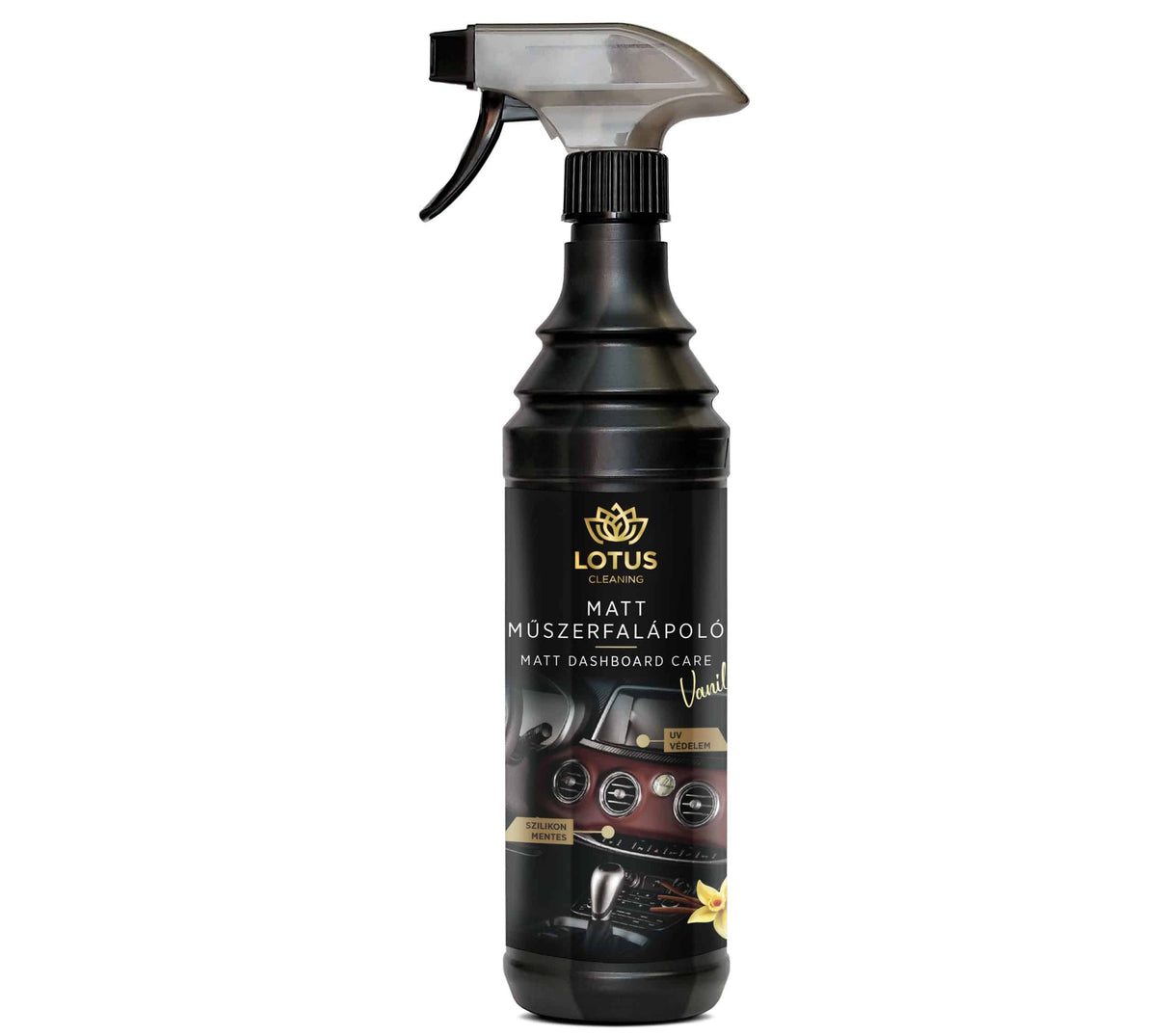 Matte Dashboard Cleaner with Vanilla Scent, 600 ml