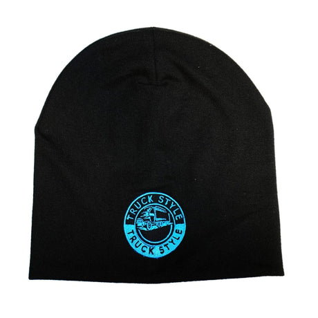 Knitted Trucker Winter Beanie with Embroidered Logo