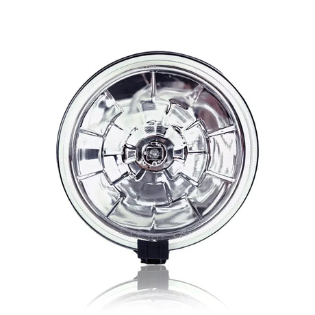 Farol de longo alcance circular com lente branca e lâmpada 12V, 160 mm